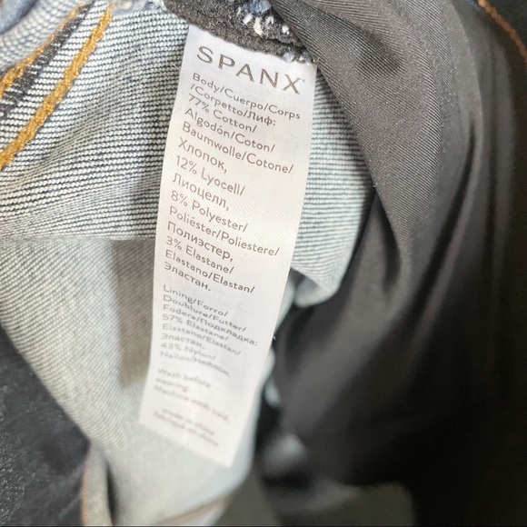 Spanx Distressed High Rise Skinny Jeans - Picture 16 of 16